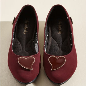 Modcloth Heart Flats